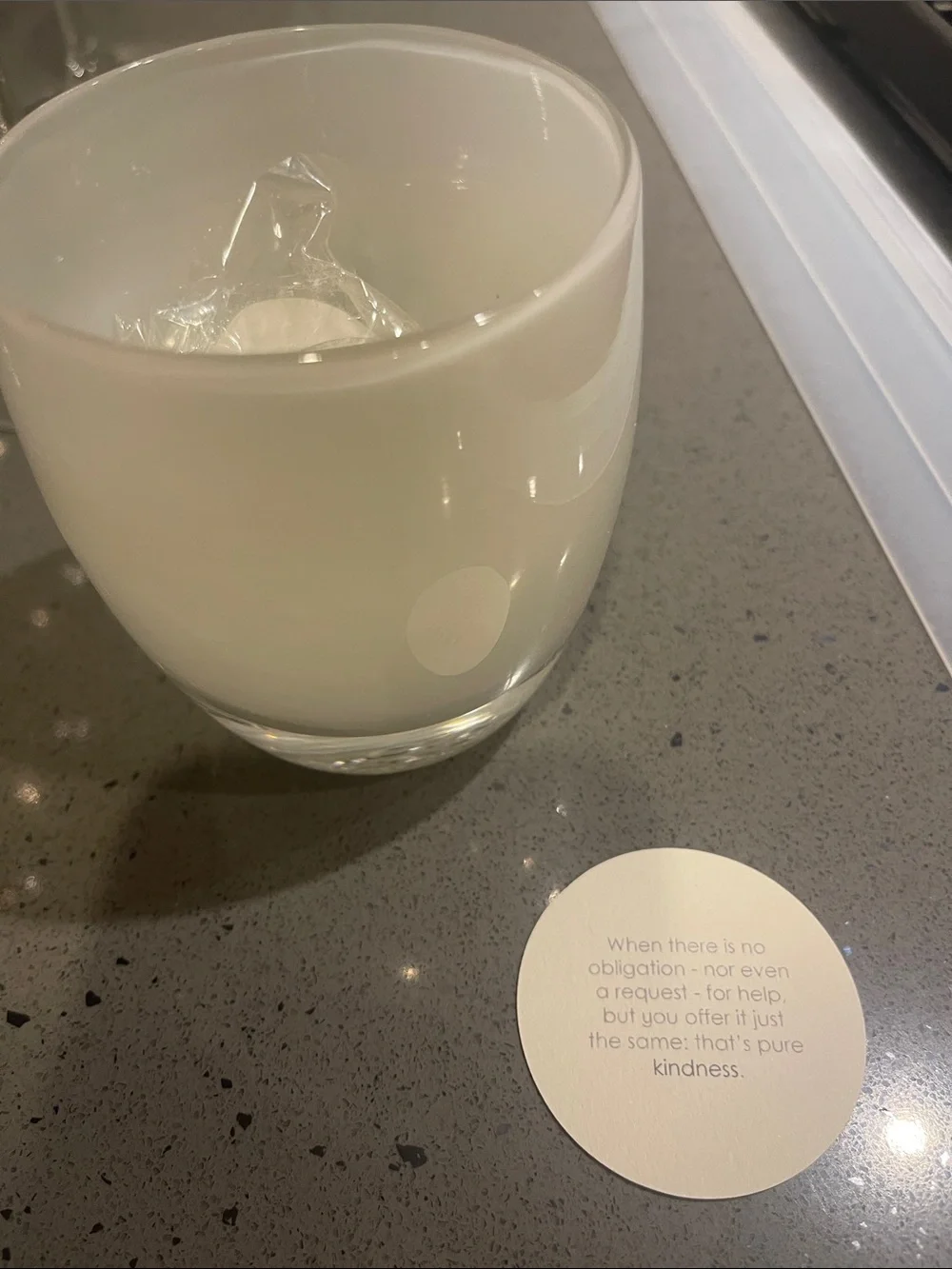 Glassbaby Tealite Holder Kindness * NWOT